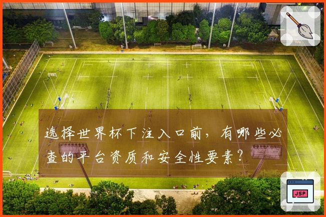 选择世界杯下注入口前，有哪些必查的平台资质和安全性要素？